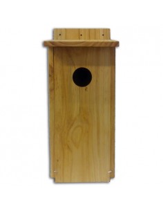 Caja nido mochuelo de madera