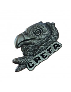 Pin cabeza buitre negro