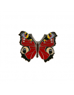 Pin mariposa pavo real